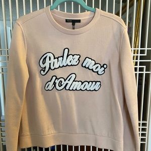 Maje neoprene sweatshirt